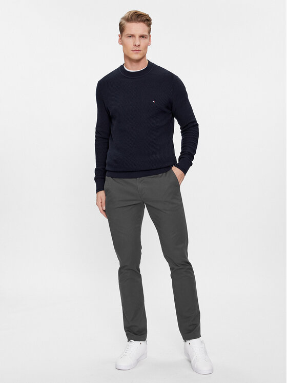 Tommy Hilfiger Tommy Hilfiger Sweter MW0MW33131 Granatowy Regular Fit
