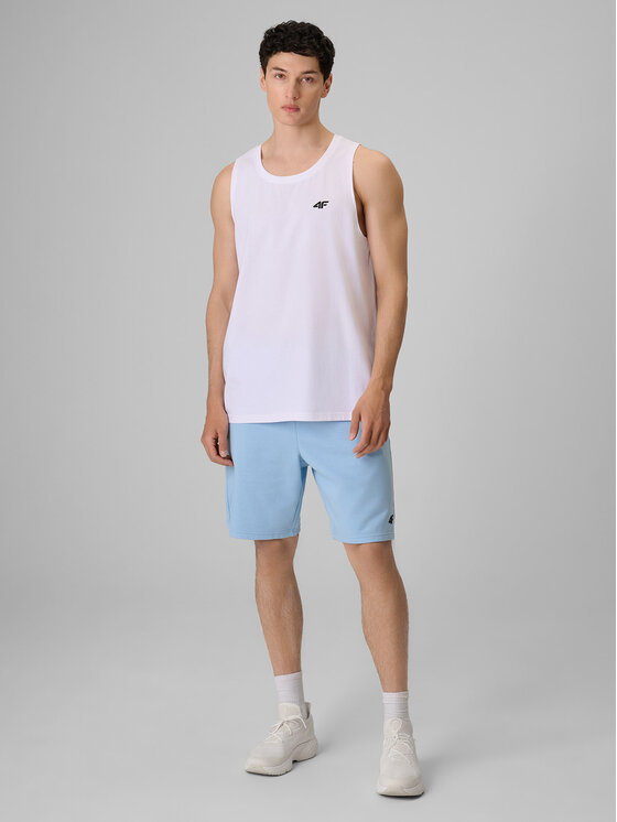 4F 4F Szorty sportowe BASIC+ Niebieski jasny Regular Fit