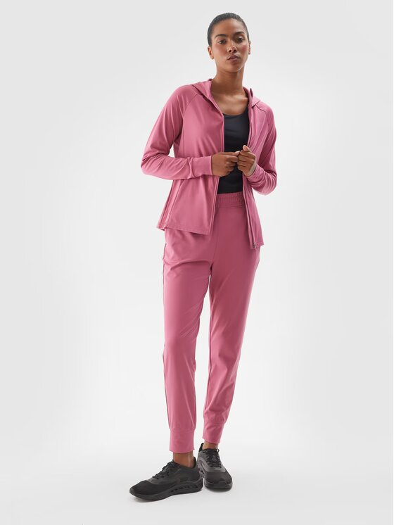 4F 4F Pantaloni da donna 4FWAW24TFTRF689-53S Rosa Regular Fit