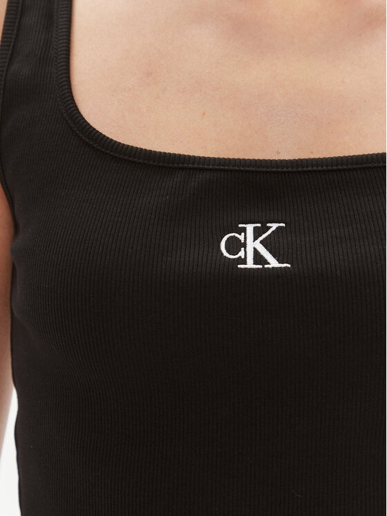 Calvin Klein Jeans Calvin Klein Jeans Top J20J223192 Čierna Relaxed Fit