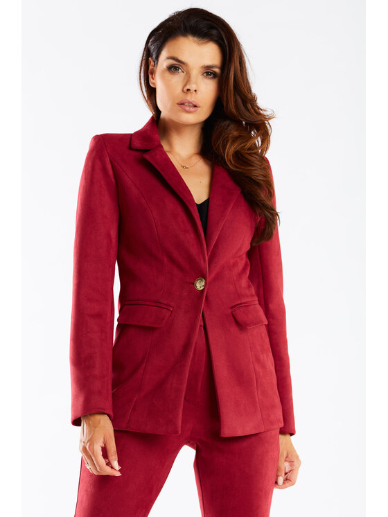 Awama Awama Giacca da abito A460 Bordeaux Basic Fit