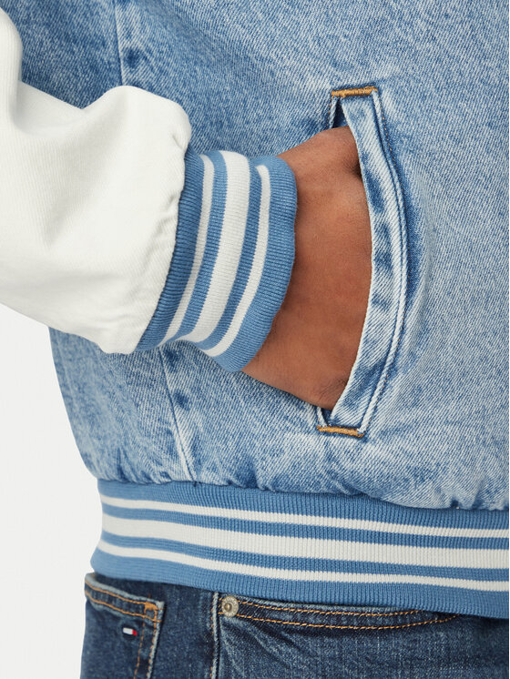 Tommy Jeans Tommy Jeans Bomber striukė DM0DM22498 Mėlyna Regular Fit