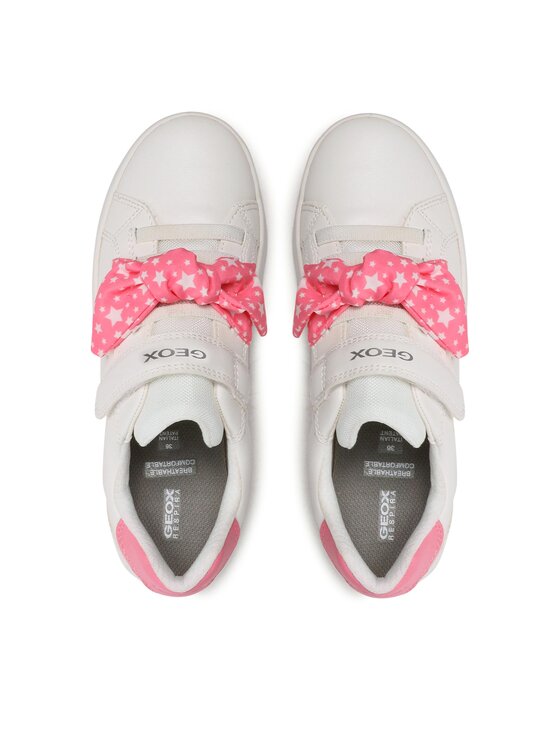 Geox Geox Sneakersy J Djrock Girl J354MC000BCC1Z7Q D Biały