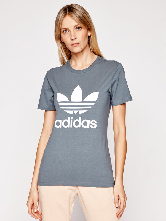adidas T Shirt adicolor Classics Trefoil GN2903 Grau Regular Fit Modivo.at