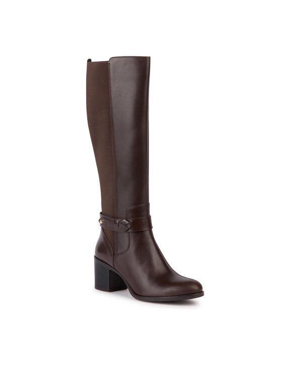 Geox Geox Kozačky D New Asheel D36FSC 043NH C6009 Hnědá