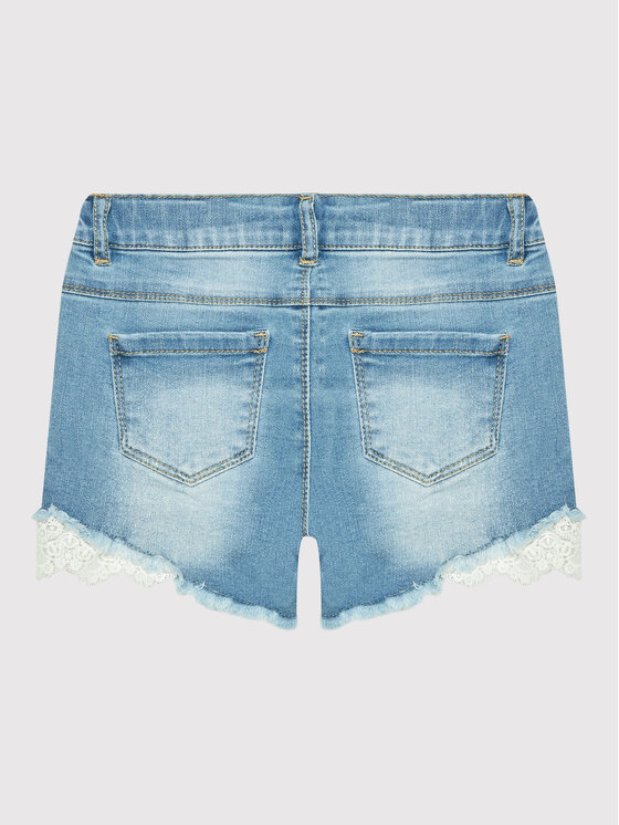 NAME IT NAME IT Szorty jeansowe 13197440 Niebieski Slim Fit