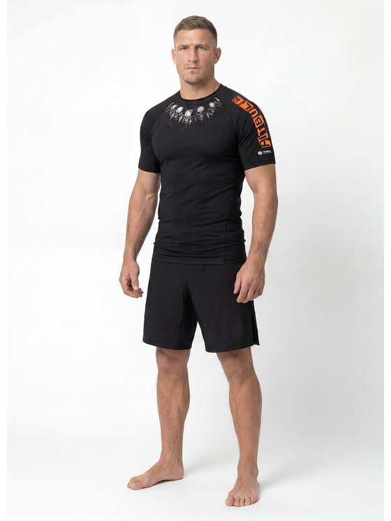 PITBULL PITBULL Koszulka techniczna BLACKY Czarny Regular Fit