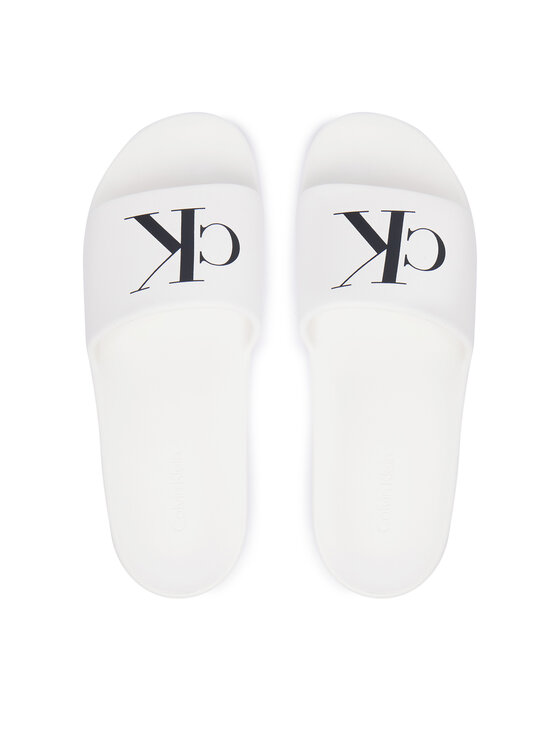 Calvin Klein Calvin Klein Šlepetės 3 Slide Molded Eva HM0HM02335 Balta