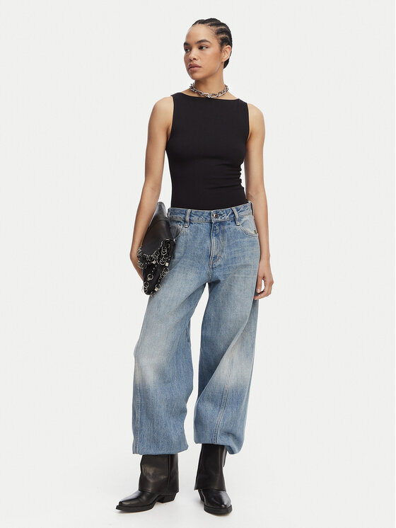 G-Star Raw G-Star Raw Jeansy Helyx 3D Cinch D28488-D776 Modrá Wide Leg
