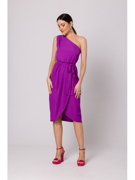 Makover Makover Vestito da giorno K160 Viola Regular Fit