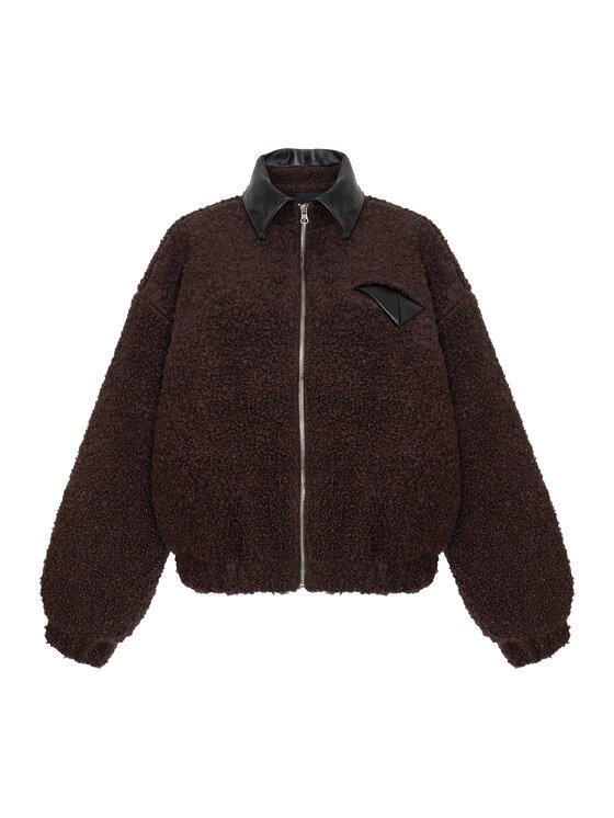 Magda Matyja Magda Matyja Kurtka damska BILLIE JACKET Brązowy Loose Fit