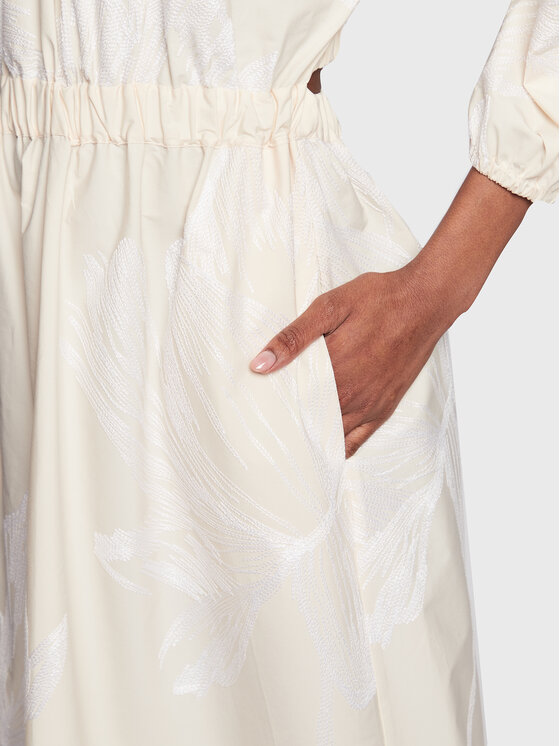 Liviana Conti Liviana Conti Coctailkleid F3SK96 Écru Regular Fit
