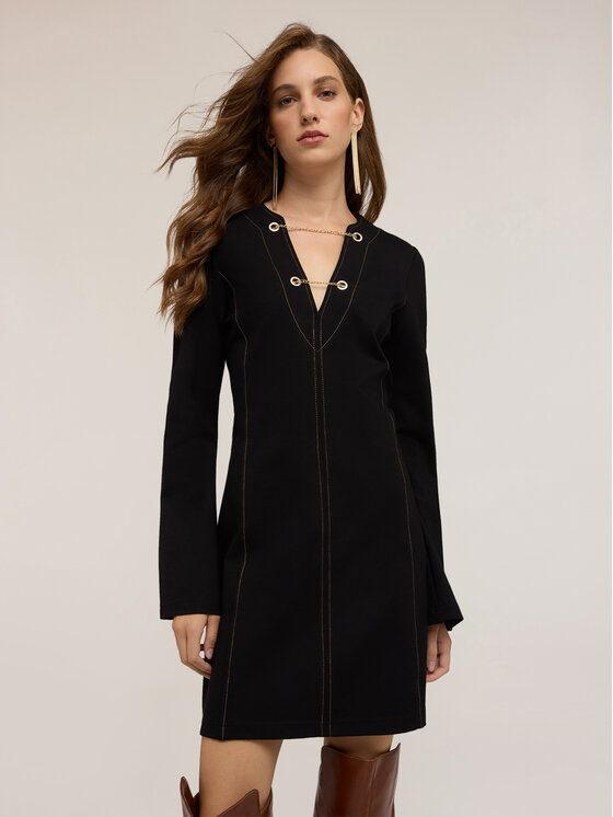 Motivi Motivi Vestito da giorno 7246Q003366N033 Nero Regular Fit