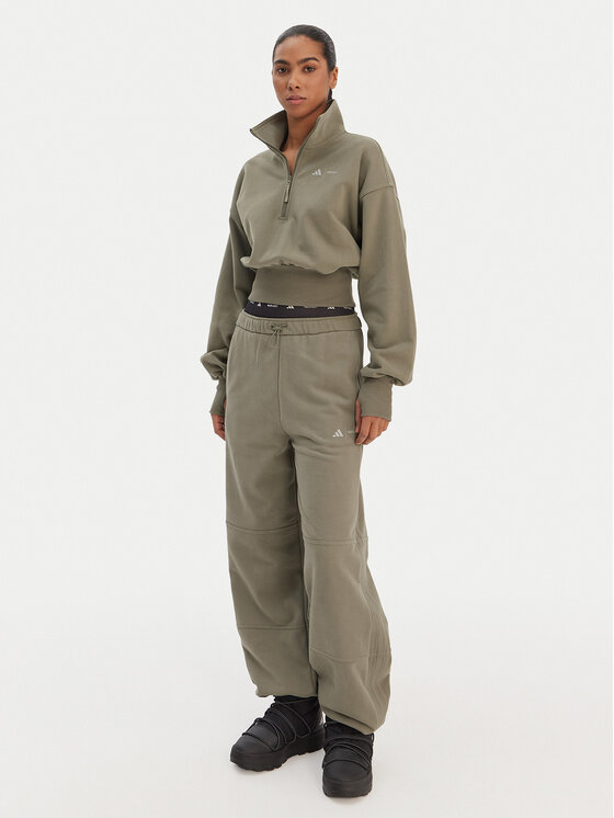 adidas adidas Παντελόνι φόρμας JM1099 Πράσινο Regular Fit