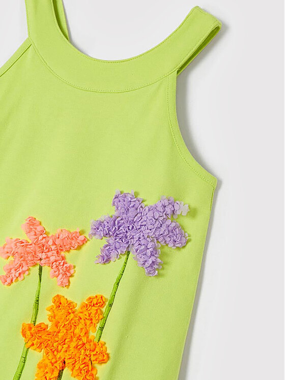 Vestito da giorno 3950 Verde Regular Fit