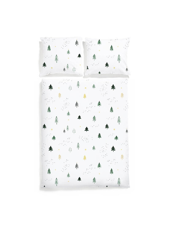 White pocket White pocket Komplet pościeli Pościel świąteczna Biały
