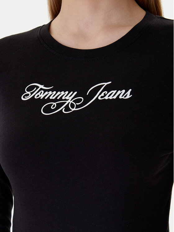 Tommy Jeans Tommy Jeans Bluzka Essential DW0DW21844 Czarny Regular Fit
