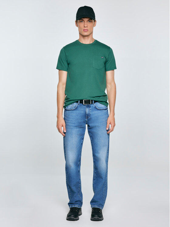 BIG STAR BIG STAR T-Shirt CARBON Zielony Basic Fit