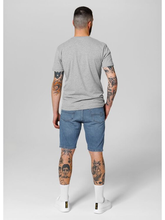 PITBULL PITBULL Szorty jeansowe Highlander Niebieski Regular Fit