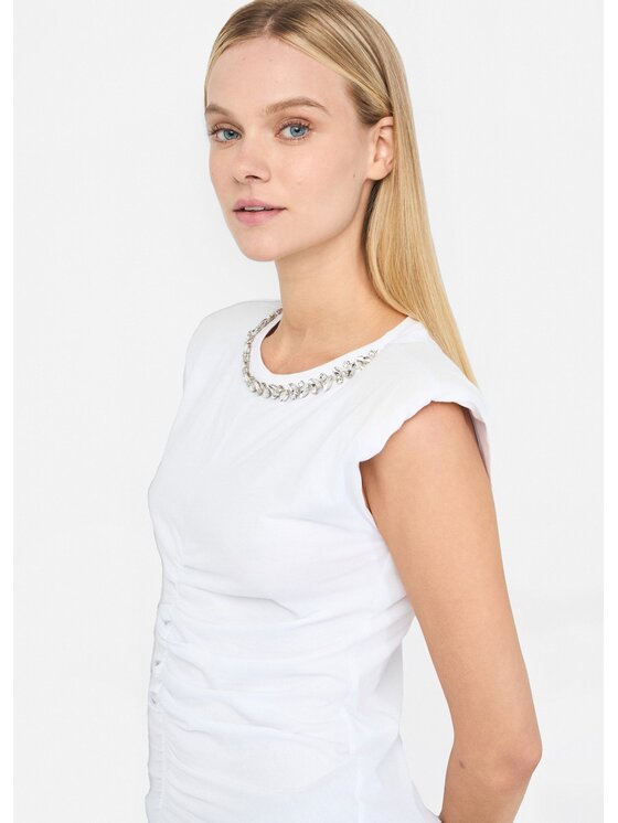 Liu Jo Liu Jo T-shirt UF5263J630811111 Bianco Slim Fit