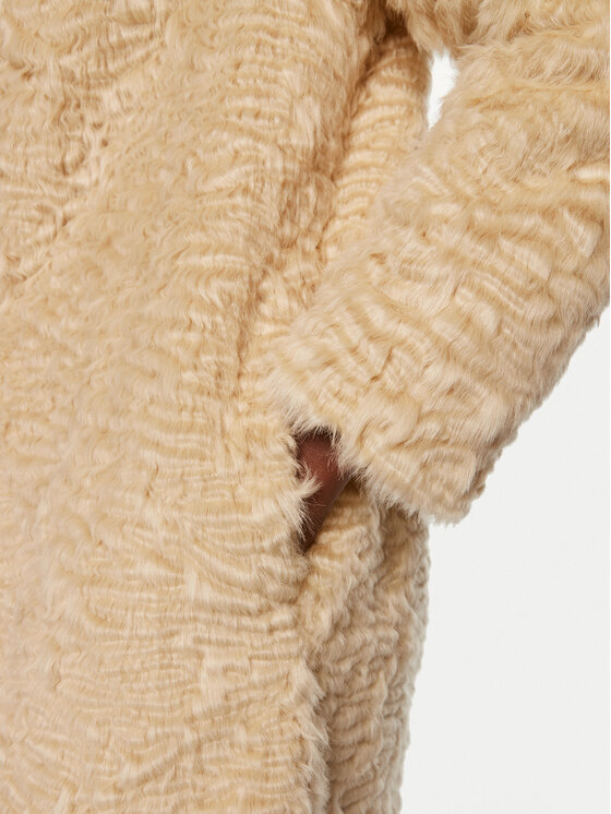 TWINSET TWINSET Pelzmantel 242TP2094 Beige Regular Fit