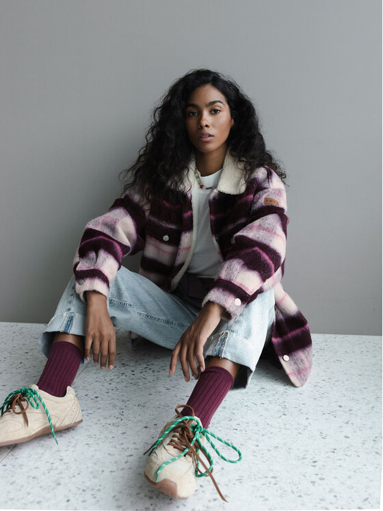 Roxy Roxy Prijelazna jakna Passage Of Time ERJJK03670 Tamnocrvena Relaxed Fit