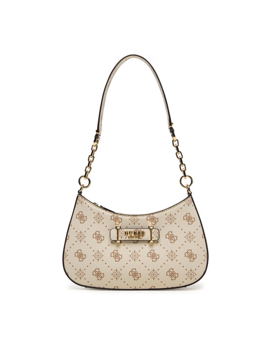 Guess Guess Kabelka Carrie Logo HWGP98 98180 Écru