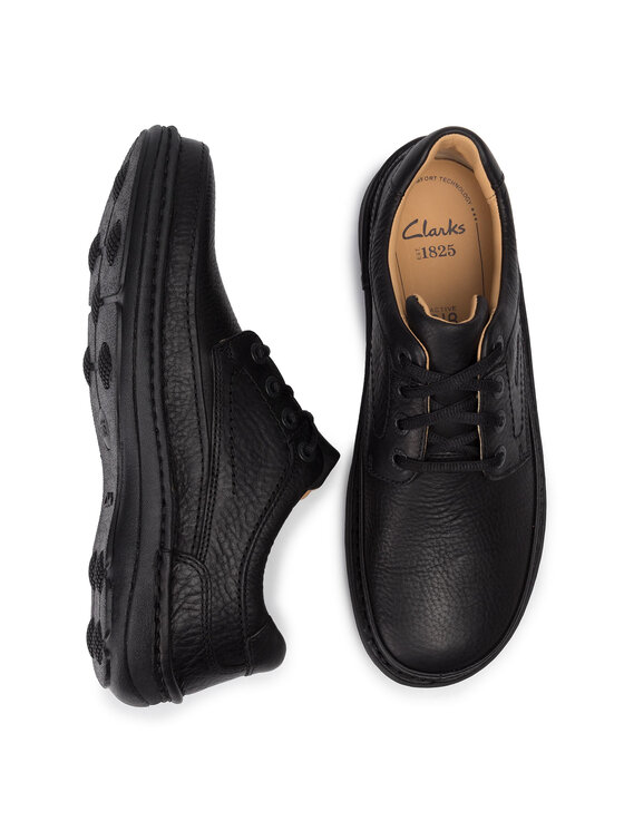 Clarks Clarks Nizki čevlji Nature Three 203390087 Črna