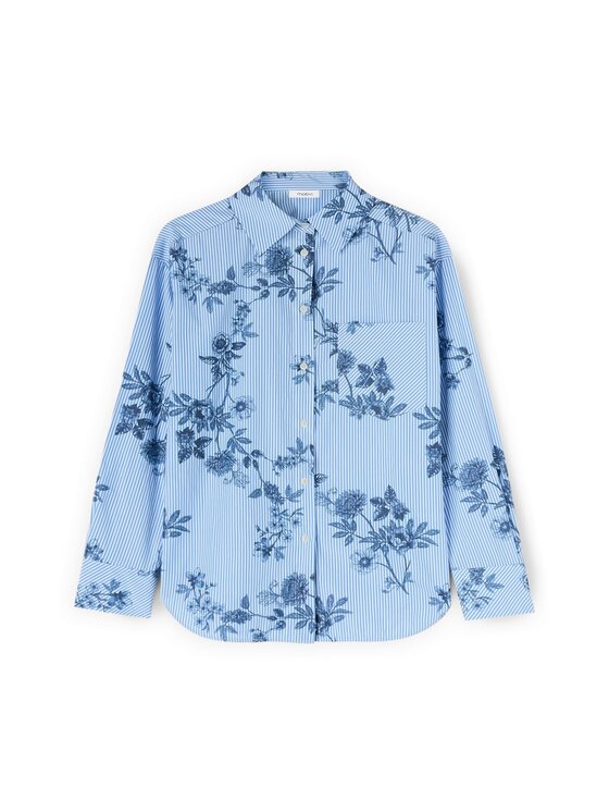 Motivi Motivi Camicia 5095Q001026N0R4 Turchese Over Fit