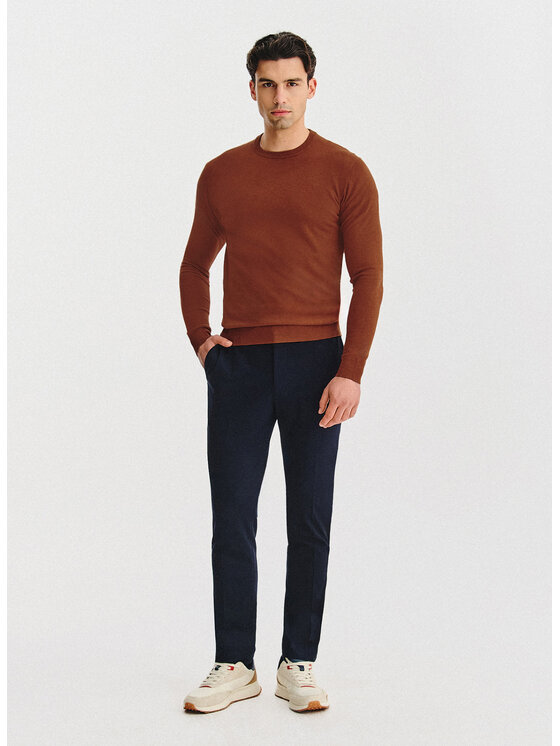 Pako Lorente Pako Lorente Sweter P25WN-2X-033 Pomarańczowy Classic Fit