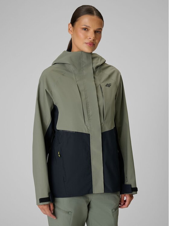 4F 4F Kurtka outdoor 4FRAW26TTJAF1367-43S Zielony Regular Fit