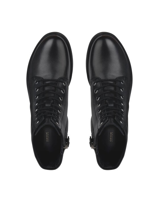 Geox Geox Polokozačky D Rawelle D366RE 000TU C9999 Černá