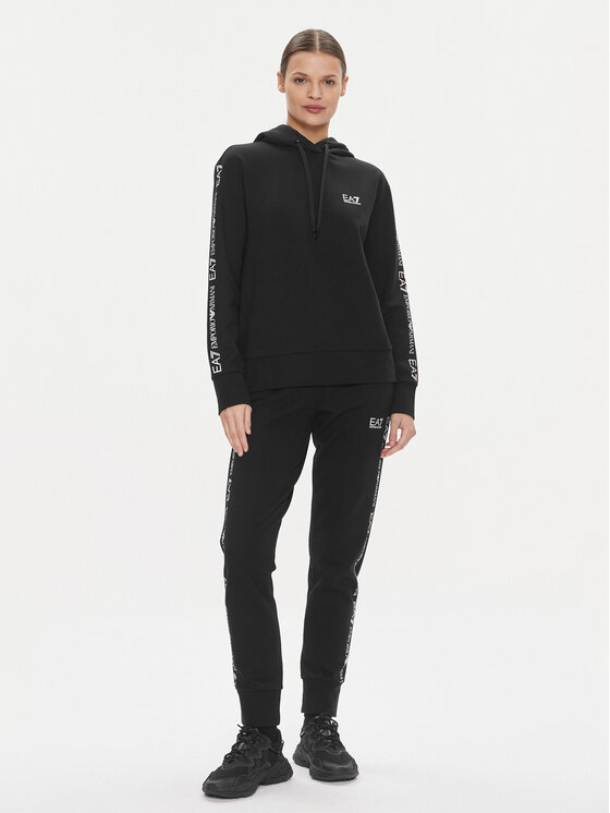 EA7 Emporio Armani EA7 Emporio Armani Sportinis kostiumas 8NTV58 TJQLZ 1200 Juoda Regular Fit