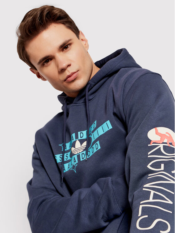 adidas adidas Pulóver Forever Sport HC2122 Sötétkék Regular Fit