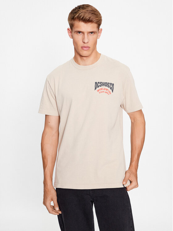 DC T-krekls Defiant Tees ADYZT05309 Bēšs Regular Fit