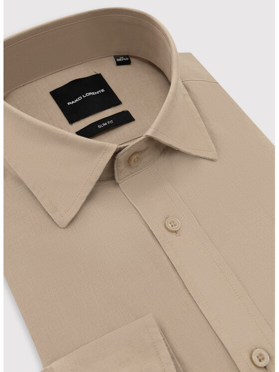 Pako Lorente Pako Lorente Koszula P26SF-1X-021 Beżowy Slim Fit