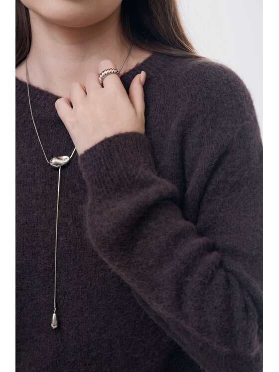 Estro Estro Maglione ER00118758 Marrone Loose Fit