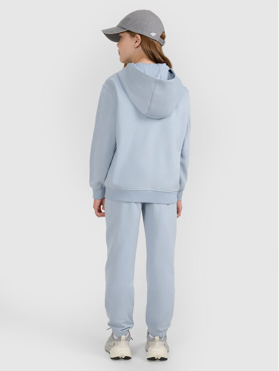 4F 4F Spodnie dresowe BASIC+ Niebieski jasny Regular Fit