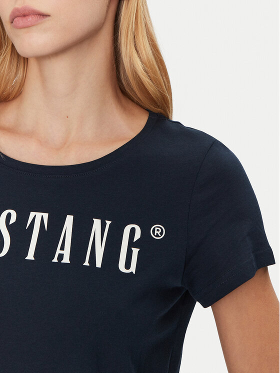 Mustang Mustang Póló Alma 1013933 Sötétkék Regular Fit