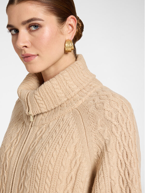 Elena Mirò Elena Mirò Sweter M113E002113N0A2 Kremowy Over Fit