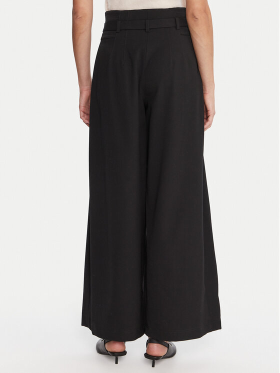 Marella Marella Palazzo bikses Bondeno 2523136011 Melns Relaxed Fit