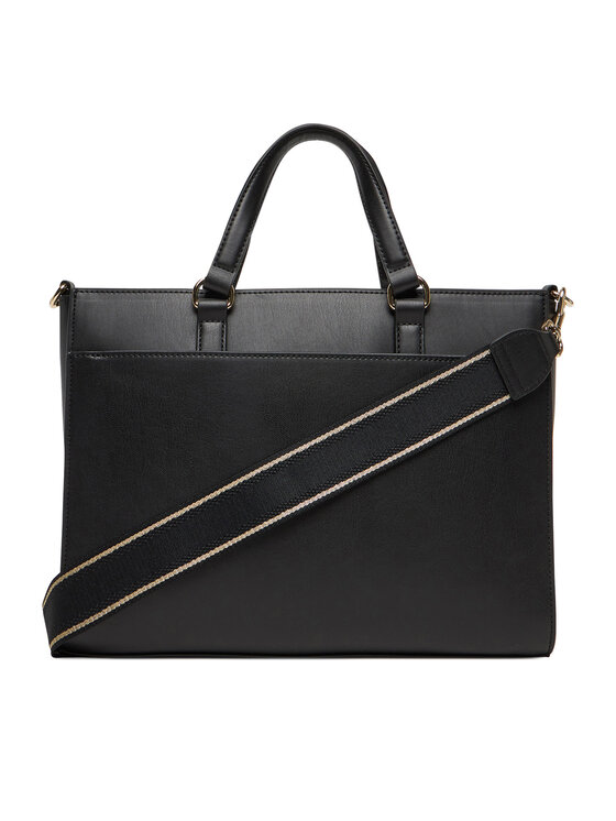 Tommy Hilfiger Tommy Hilfiger Ročna torba Th Joy Satchel AW0AW16814 Črna