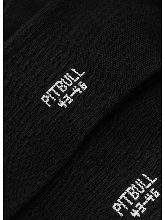PITBULL PITBULL Skarpety długie High Ankle Logo Czarny