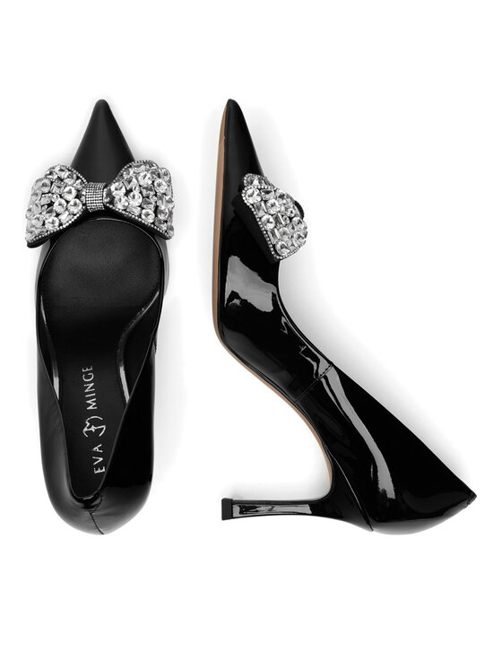 Eva Minge Eva Minge Pantofi cu toc subțire SARA-V1278-388-2 Negru