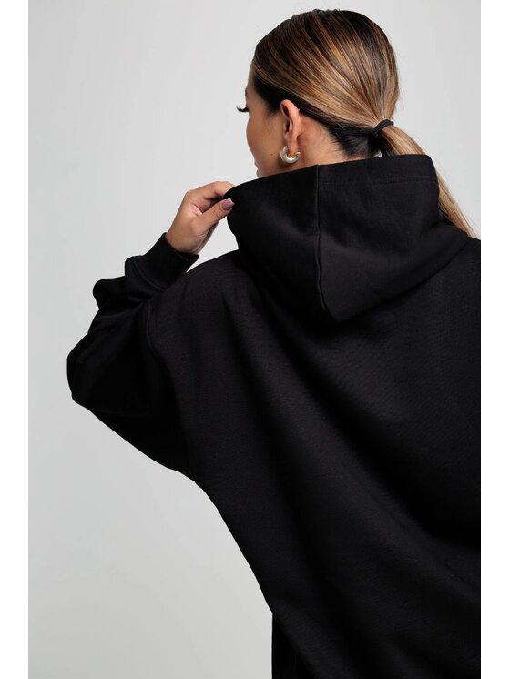 Chiara Wear Chiara Wear Bluza Bluza damska hoodie CHERRY Czarny Oversize