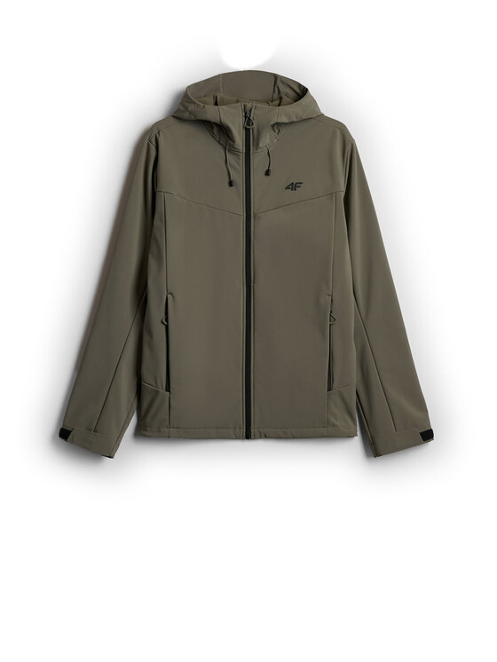 4F 4F Kurtka przejściowa URBAN COMMUTER Khaki Regular Fit