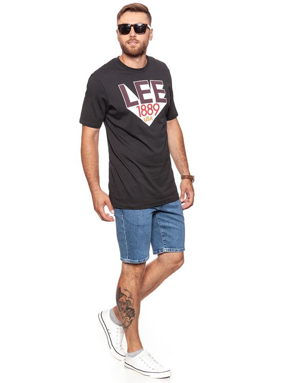 Lee Lee T-shirt RETRO LEE T Nero Regular Fit