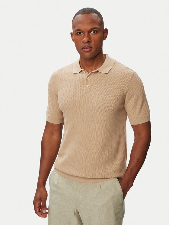 Bugatti Bugatti Polo särk 7100-15521E Helepruun Regular Fit
