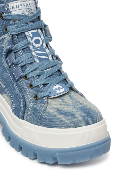 Buffalo Buffalo Schnürstiefeletten Aspha Nc Mid 1622566 Blau