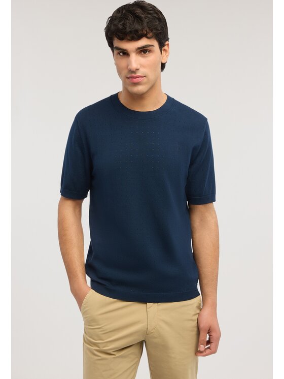Trussardi Trussardi Sweter M0588000063N034 Niebieski Regular Fit